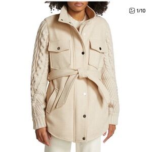 NEW VERONICA BEARD Jett Knit Shirt Jacket SIZE XS